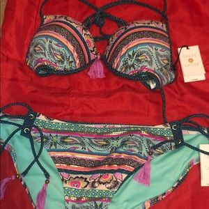 Two piece bathing suit